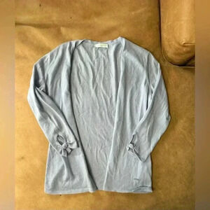 Emilio Pucci Women’s Light Blue Cashmere Cardigan Women’s Size 10 (Flawed)